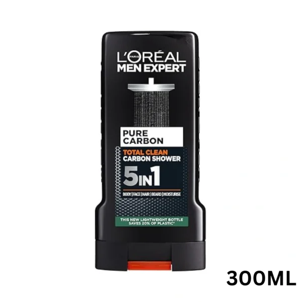 L'Oreal Paris Men's Expert Total Clean Carbon 5 In 1 Shower Gel