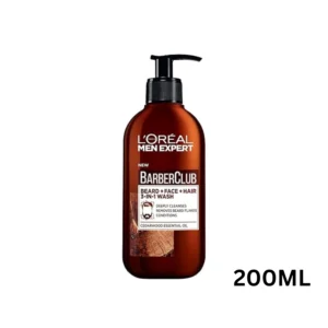L’Oreal Paris Men Expert Barber Club Beard + Face + Hair, 3-In-1 Wash