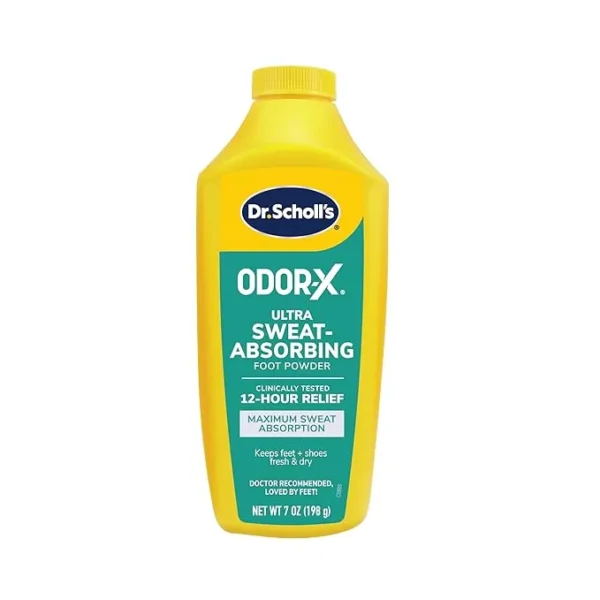 Dr. Scholl's Odor-X Sweat Absorbing Foot Powder 7 Oz