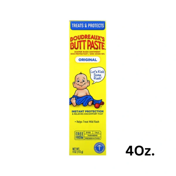Boudreaux's Butt Paste Diaper Rash Ointment | 4Oz