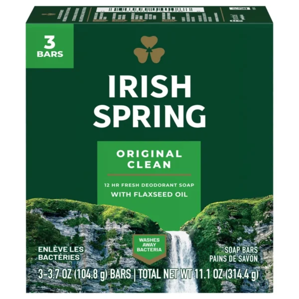 Irish Spring Spring Deodorant Soap Original 3 Counts