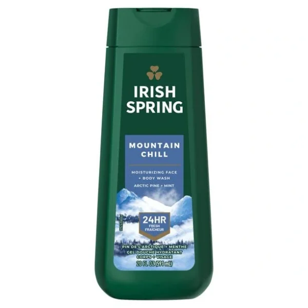 Irish Spring Mountain Chill Body Wash for Men, 20 Oz 591 ml