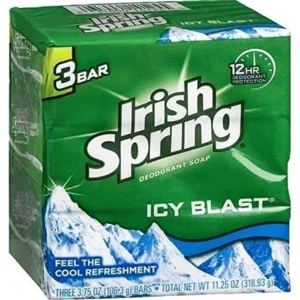 Irish Spring IcyBlast Deodorant Soap Pack of 3