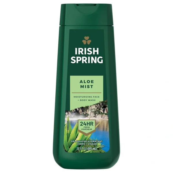 Irish Spring Aloe Mist Body Wash for Men 20 fl oz, 591ml