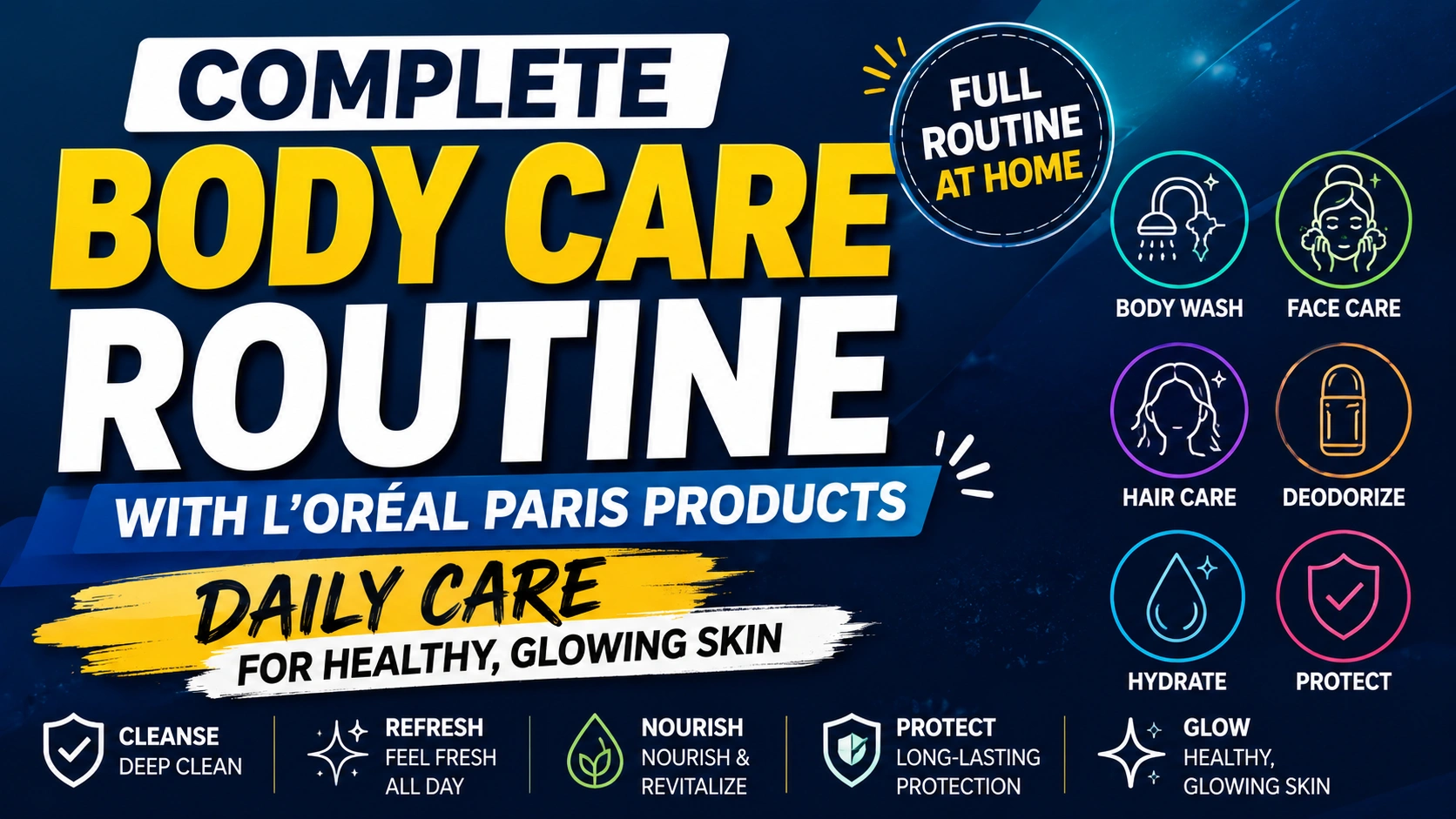 Complete Body Care Routine with L'Oréal Paris Products