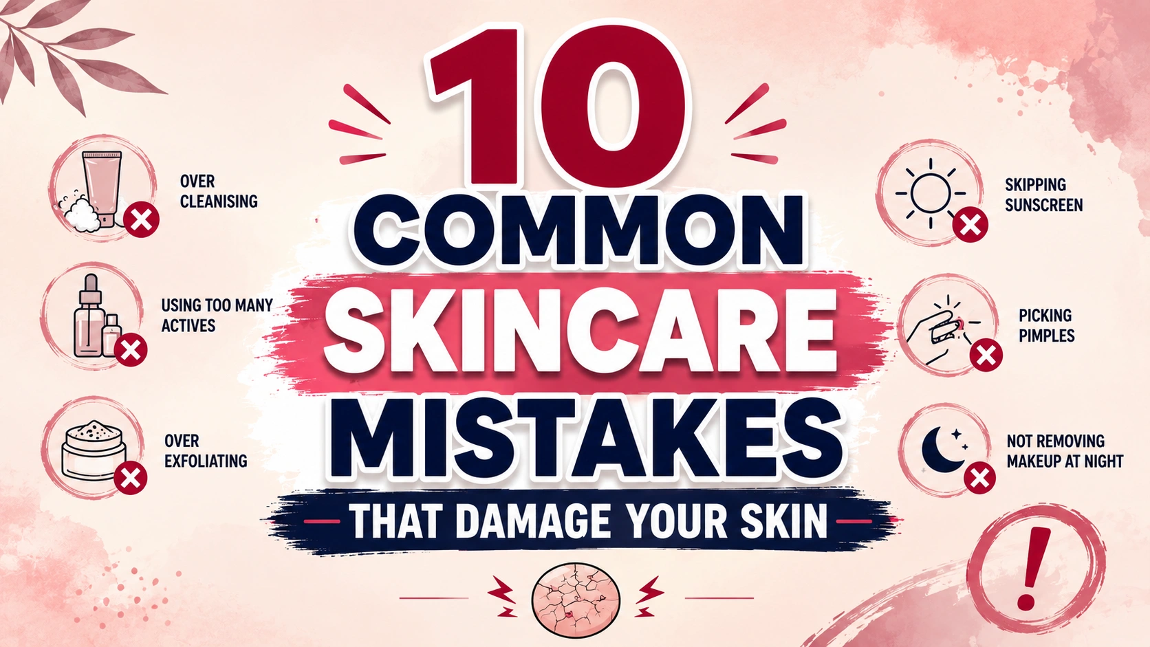 skincare mistakes that damage your skin