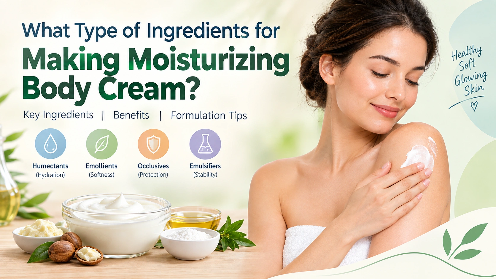 Making moisturizing body cream